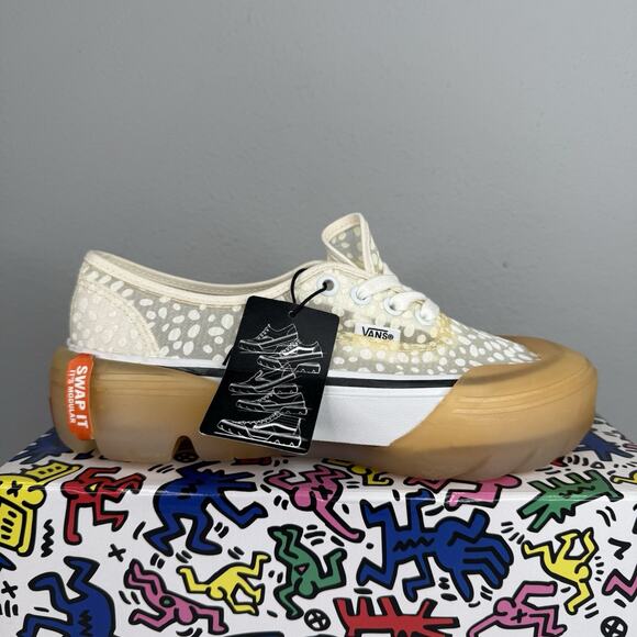 Vans Authentic DX Modular ‘Swap It’ White Dots Mesh Skate Shoes Women's Size 6.5 - Picture 1 of 10